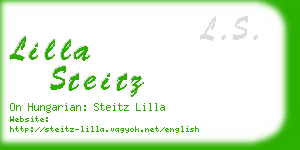 lilla steitz business card